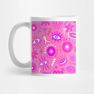 Pink doodles Mug
